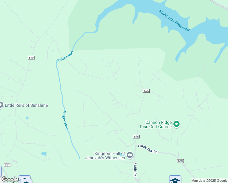 map of restaurants, bars, coffee shops, grocery stores, and more near 12651 Belleflower Lane in Fredericksburg