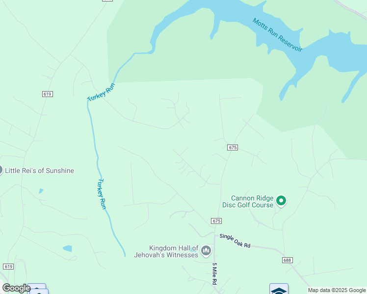 map of restaurants, bars, coffee shops, grocery stores, and more near 12651 Belleflower Lane in Fredericksburg