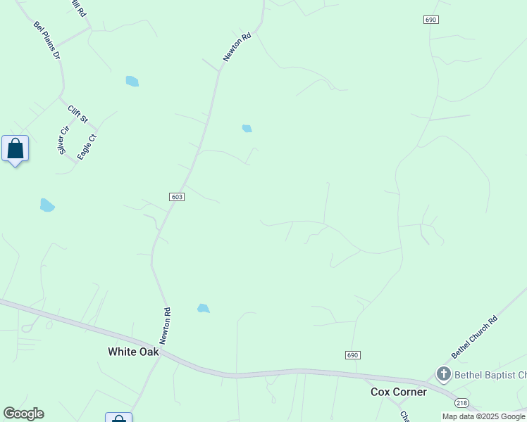 map of restaurants, bars, coffee shops, grocery stores, and more near 130 Sycamore Ridge Road in Fredericksburg