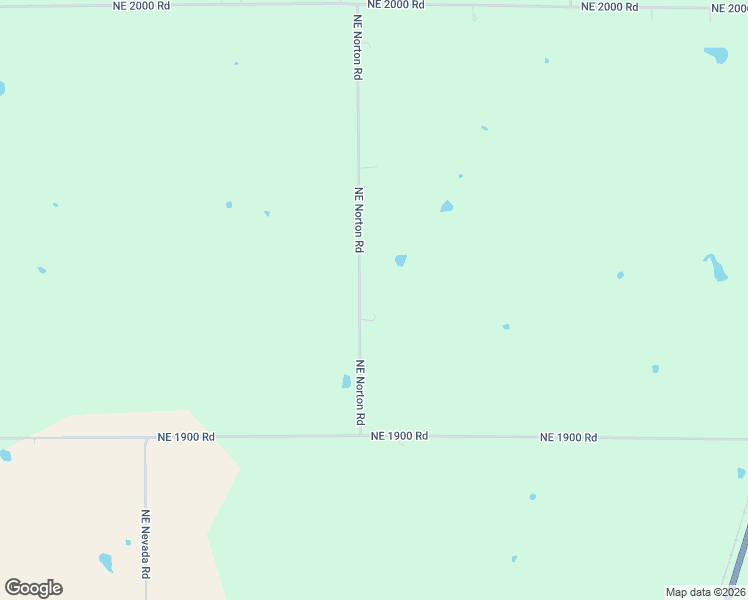 map of restaurants, bars, coffee shops, grocery stores, and more near Northeast Norton Road in Garnett