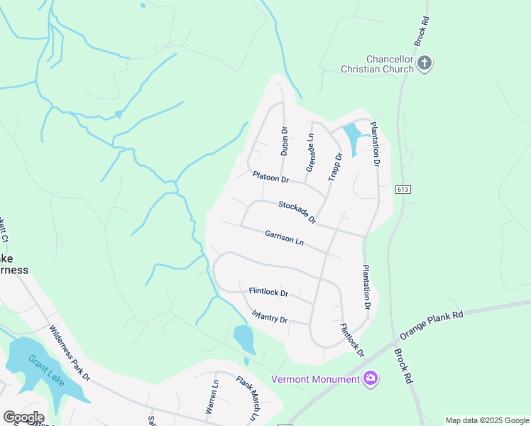 map of restaurants, bars, coffee shops, grocery stores, and more near 11116 Stockade Drive in Spotsylvania