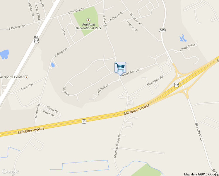 map of restaurants, bars, coffee shops, grocery stores, and more near 109 Paddock Drive in Fruitland