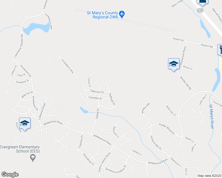 map of restaurants, bars, coffee shops, grocery stores, and more near 23463 Dahlia Circle in California