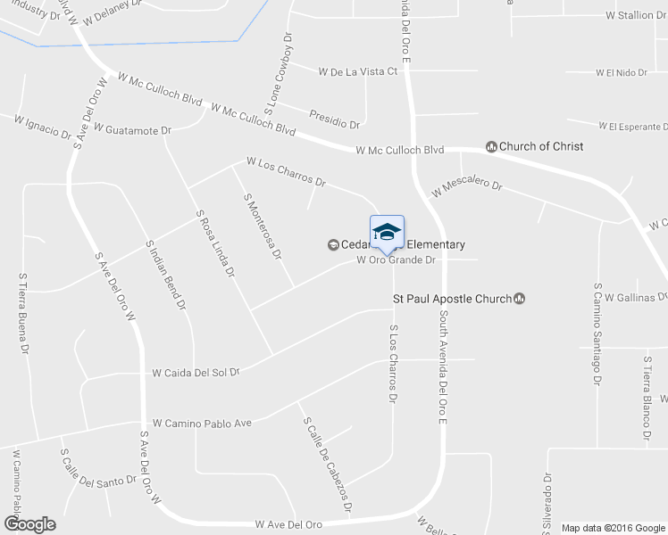map of restaurants, bars, coffee shops, grocery stores, and more near 1266 West Oro Grande Drive in Pueblo West