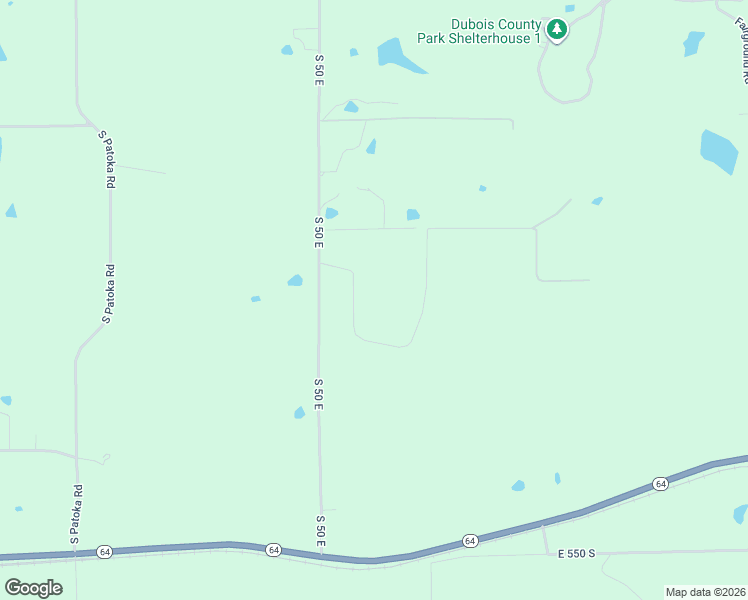 map of restaurants, bars, coffee shops, grocery stores, and more near 4949 South Deer Trail Road in Huntingburg