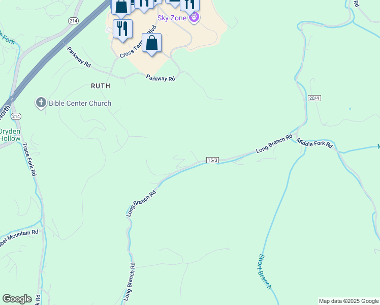 map of restaurants, bars, coffee shops, grocery stores, and more near 250 Powerstroke Road in Charleston