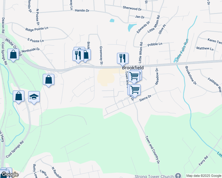 map of restaurants, bars, coffee shops, grocery stores, and more near 106 Regina Lane in Fredericksburg