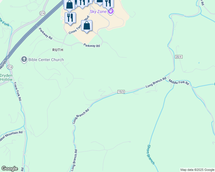 map of restaurants, bars, coffee shops, grocery stores, and more near 250 Powerstroke Road in Charleston