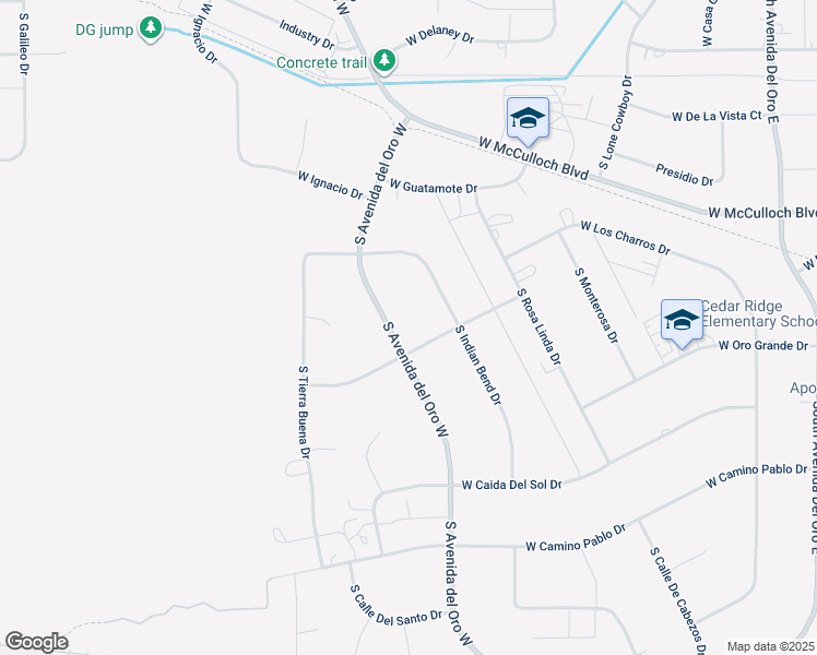 map of restaurants, bars, coffee shops, grocery stores, and more near 888 S Ave Del Oro W in Pueblo West