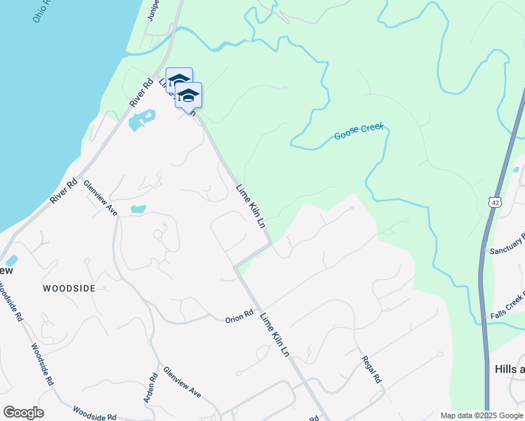 map of restaurants, bars, coffee shops, grocery stores, and more near 5701 Stoll Hill Road in Louisville