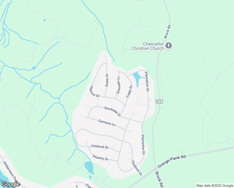 map of restaurants, bars, coffee shops, grocery stores, and more near 12916 Grenade Lane in Spotsylvania