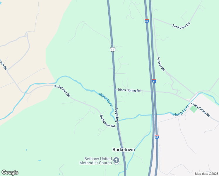 map of restaurants, bars, coffee shops, grocery stores, and more near 3954 Lee Highway in Weyers Cave