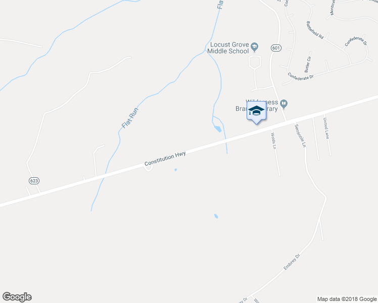 map of restaurants, bars, coffee shops, grocery stores, and more near Constitution Highway in Locust Grove