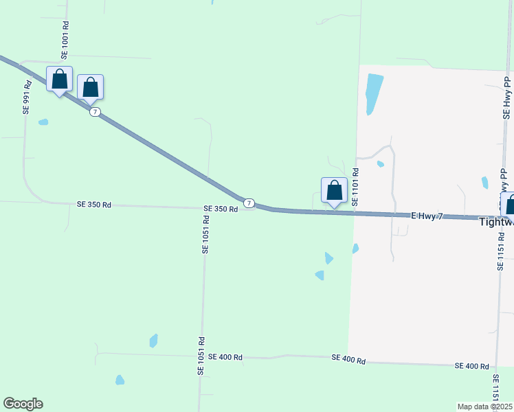map of restaurants, bars, coffee shops, grocery stores, and more near 1066 Southeast Highway 7 in Clinton