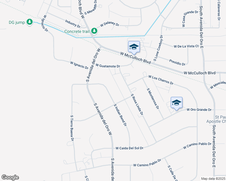 map of restaurants, bars, coffee shops, grocery stores, and more near 870 S Indian Bend Dr in Pueblo West