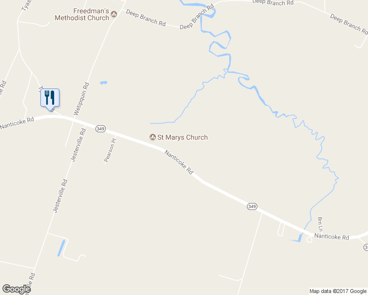 map of restaurants, bars, coffee shops, grocery stores, and more near 21742 Nanticoke Road in Tyaskin