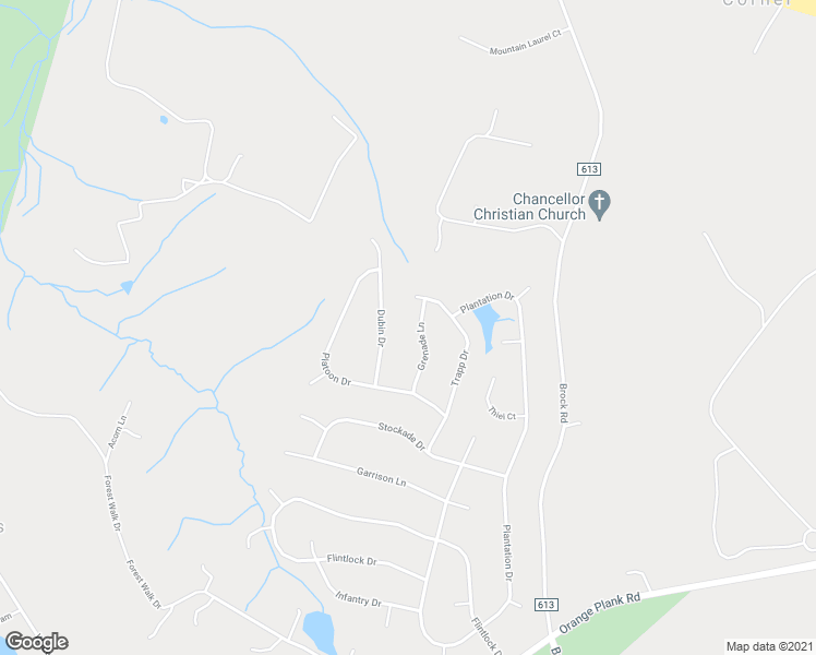 map of restaurants, bars, coffee shops, grocery stores, and more near 12916 Grenade Lane in Spotsylvania