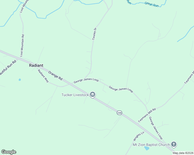 map of restaurants, bars, coffee shops, grocery stores, and more near 64 State Route 696 in Radiant