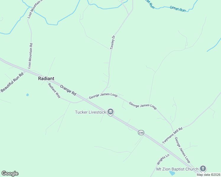 map of restaurants, bars, coffee shops, grocery stores, and more near 64 State Route 696 in Radiant