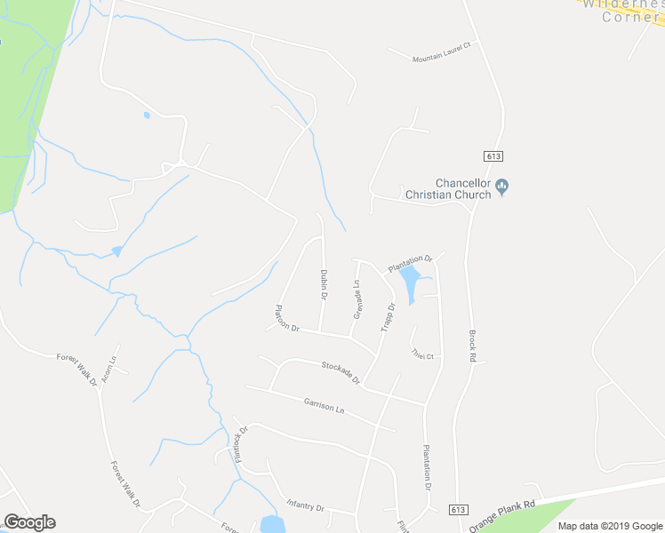 map of restaurants, bars, coffee shops, grocery stores, and more near 12919 Dubin Drive in Spotsylvania Courthouse