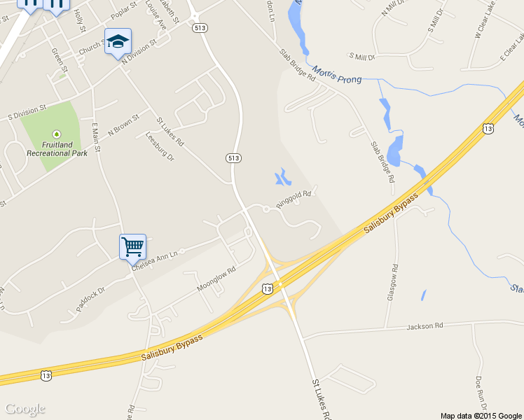 map of restaurants, bars, coffee shops, grocery stores, and more near 109 Porter Parkway in Fruitland