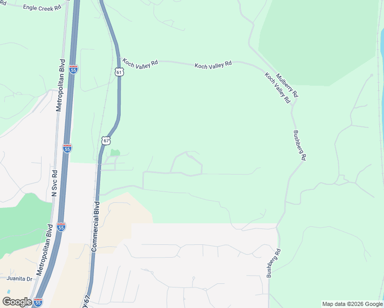 map of restaurants, bars, coffee shops, grocery stores, and more near 1301 Hillside Estates Drive in Pevely