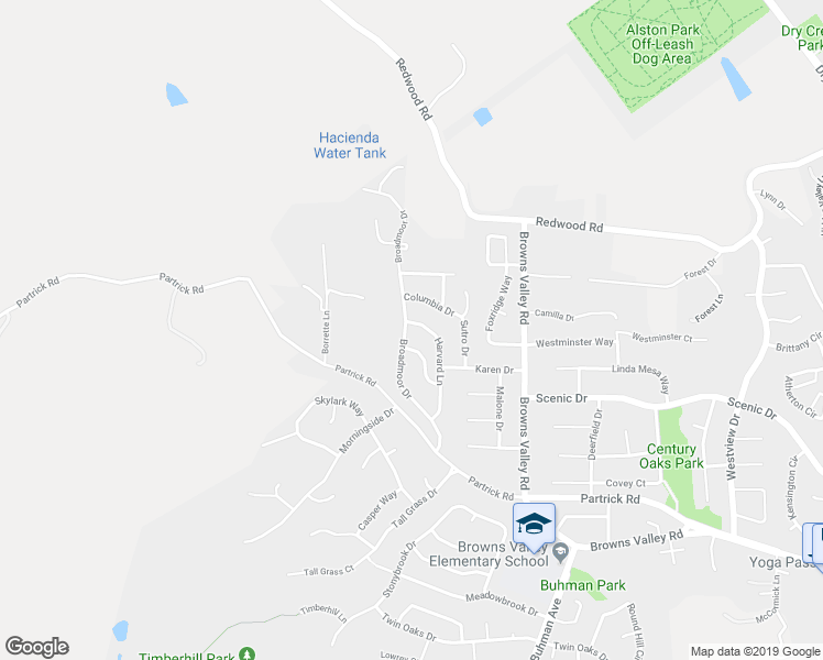 map of restaurants, bars, coffee shops, grocery stores, and more near 79 Harvard Lane in Napa