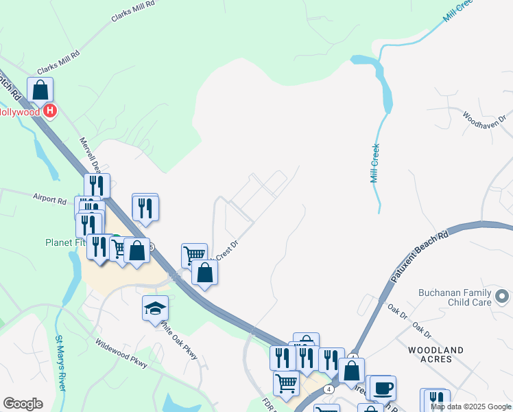 map of restaurants, bars, coffee shops, grocery stores, and more near 23567 Oak View Drive in California