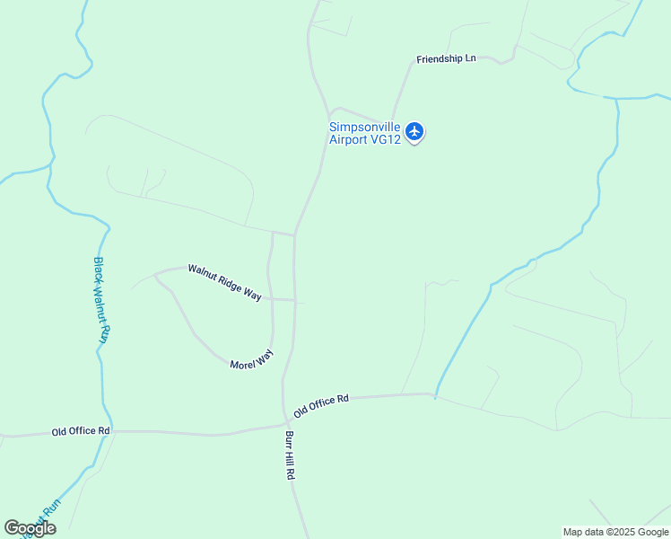 map of restaurants, bars, coffee shops, grocery stores, and more near 6477 Burr Hill Road in Rhoadesville