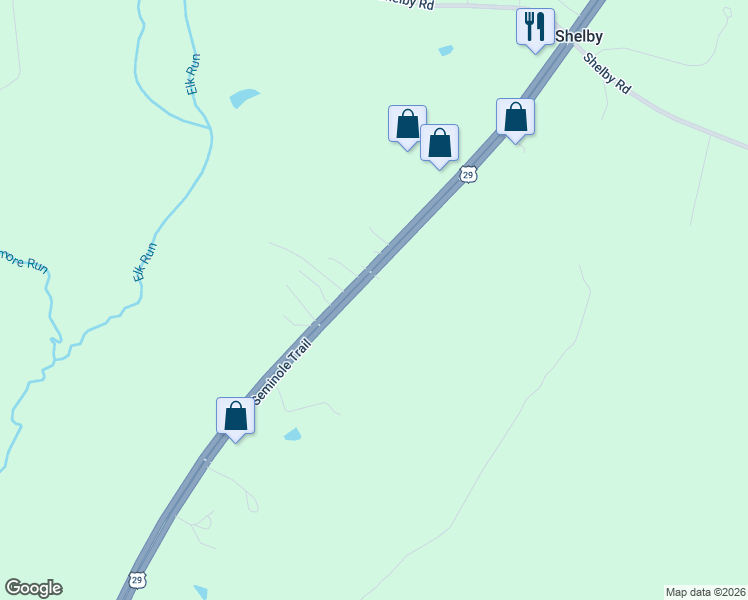 map of restaurants, bars, coffee shops, grocery stores, and more near 5727 South Seminole Trail in Rochelle