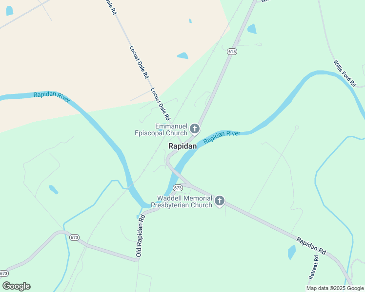map of restaurants, bars, coffee shops, grocery stores, and more near in Rapidan