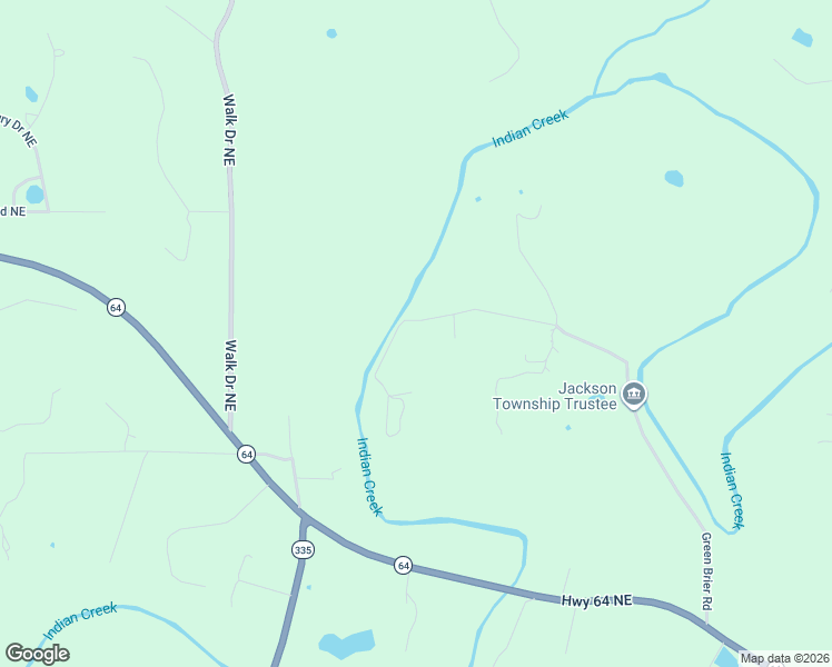 map of restaurants, bars, coffee shops, grocery stores, and more near 7725 Greenbrier Road Northeast in Georgetown