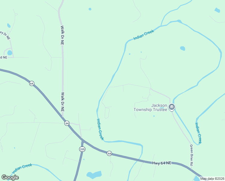 map of restaurants, bars, coffee shops, grocery stores, and more near 7725 Greenbrier Road Northeast in Georgetown