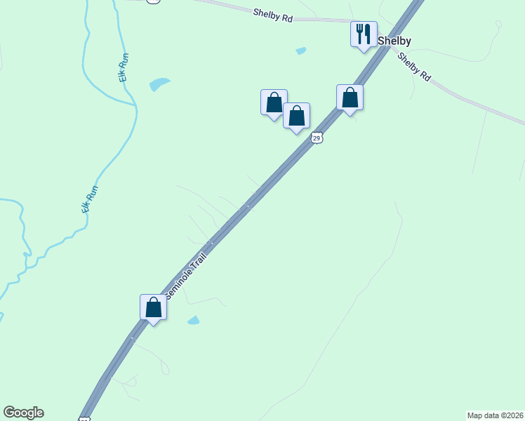 map of restaurants, bars, coffee shops, grocery stores, and more near 5727 South Seminole Trail in Rochelle