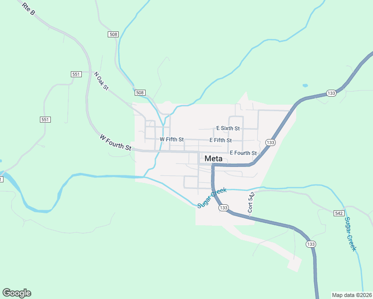 map of restaurants, bars, coffee shops, grocery stores, and more near 110 4th Street in Meta