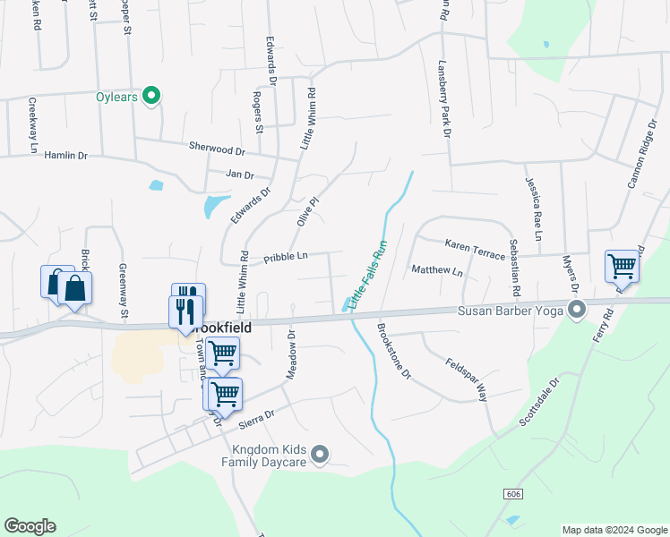 map of restaurants, bars, coffee shops, grocery stores, and more near 10 Lockwood Drive in Fredericksburg