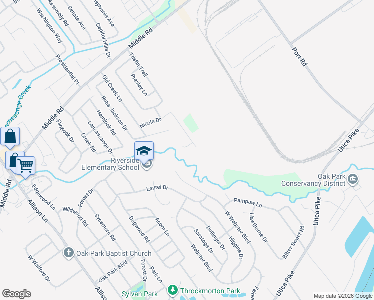 map of restaurants, bars, coffee shops, grocery stores, and more near 305 Dalton Court in Jeffersonville