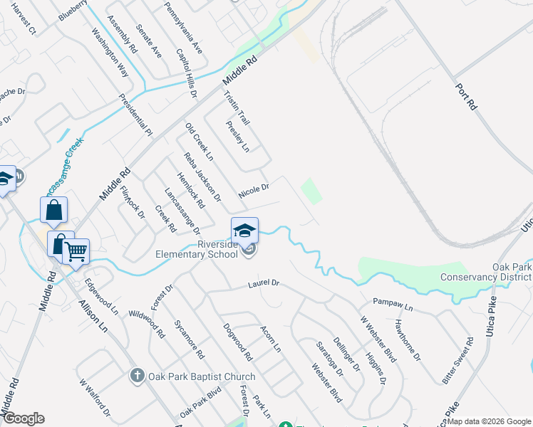 map of restaurants, bars, coffee shops, grocery stores, and more near 312 Reba Jackson Drive in Jeffersonville