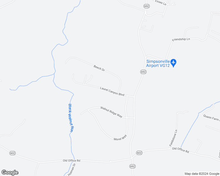 map of restaurants, bars, coffee shops, grocery stores, and more near 28391 Laurel Canyon Boulevard in Rhoadesville