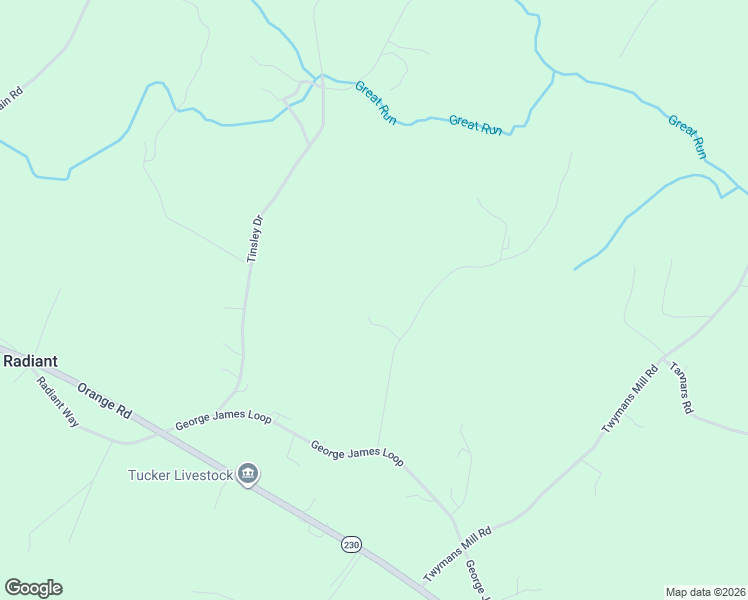 map of restaurants, bars, coffee shops, grocery stores, and more near in Radiant