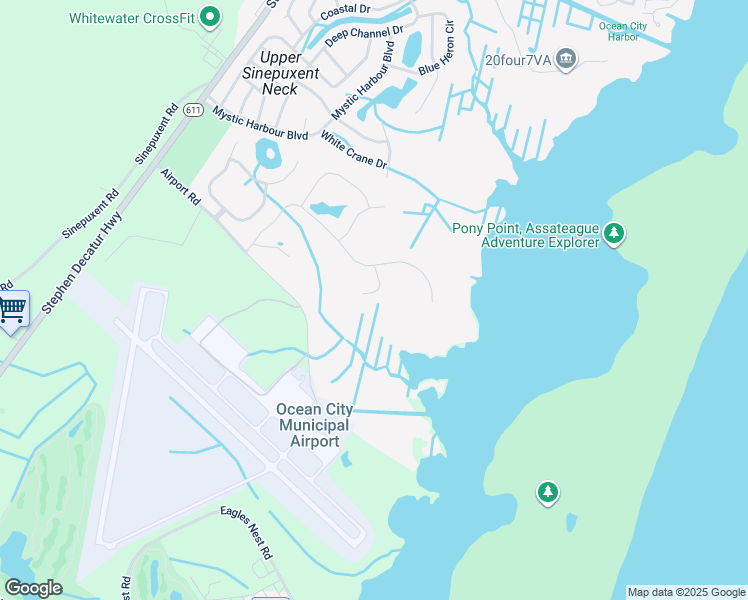map of restaurants, bars, coffee shops, grocery stores, and more near 9605 Indian Trail in Berlin