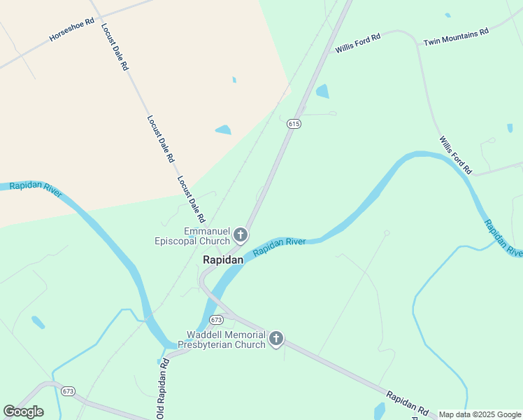 map of restaurants, bars, coffee shops, grocery stores, and more near 28168 Rapidan Road in Rapidan