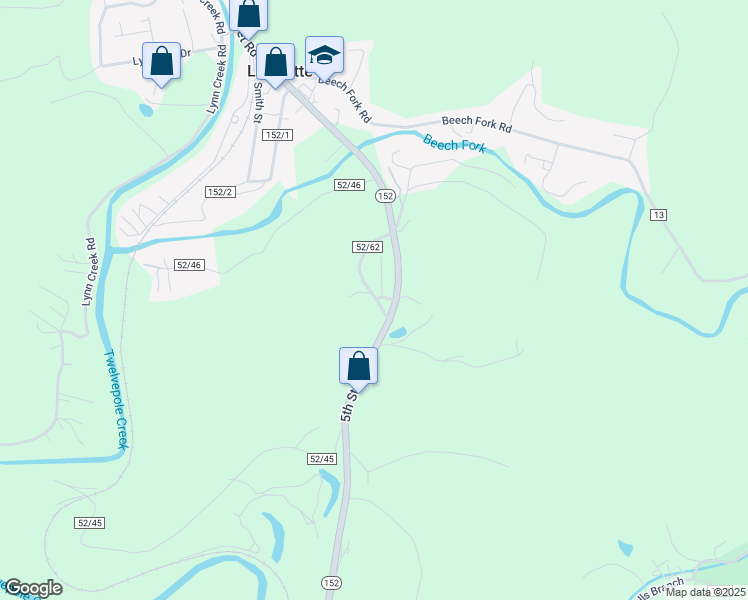 map of restaurants, bars, coffee shops, grocery stores, and more near in Lavalette