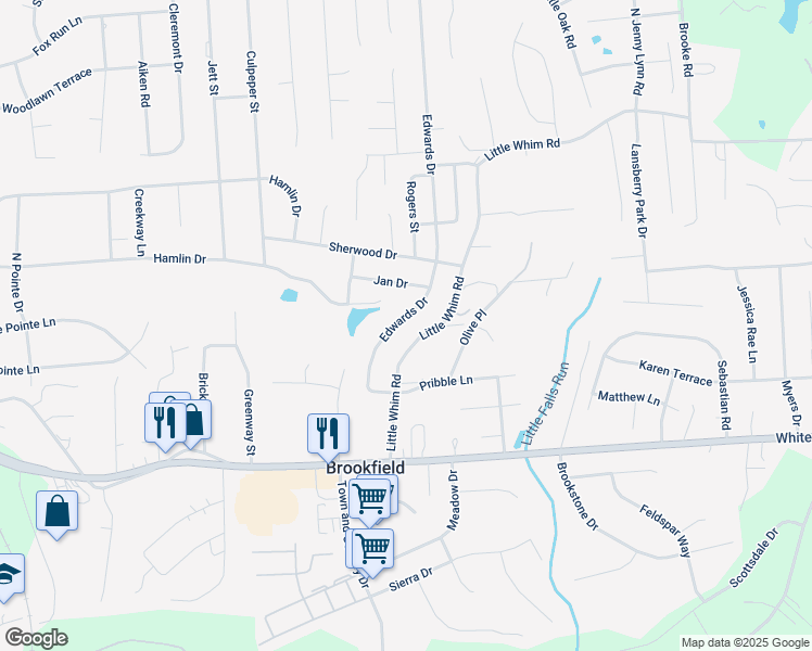map of restaurants, bars, coffee shops, grocery stores, and more near 310 Edwards Drive in Fredericksburg