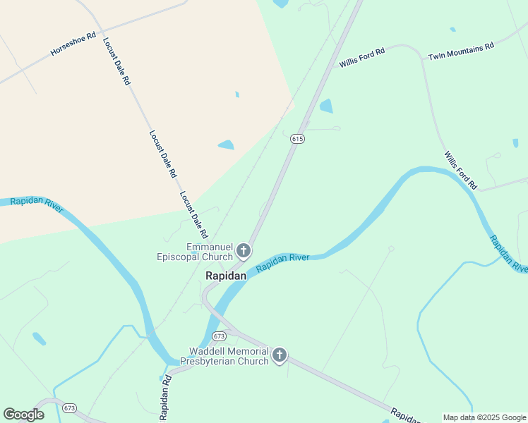map of restaurants, bars, coffee shops, grocery stores, and more near 28168 Rapidan Road in Rapidan