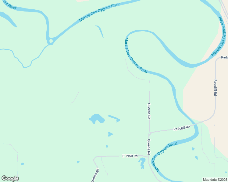 map of restaurants, bars, coffee shops, grocery stores, and more near 18194 East 2000th Road in LaCygne