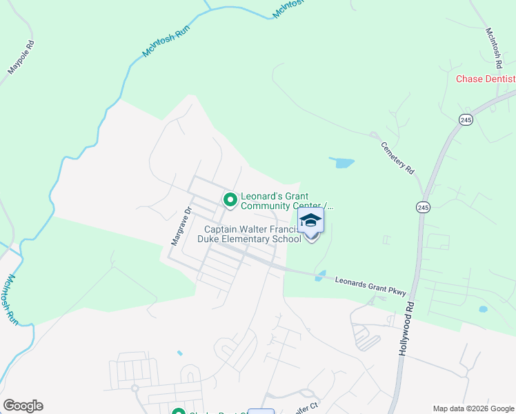 map of restaurants, bars, coffee shops, grocery stores, and more near 23611 Belmar Drive in Leonardtown