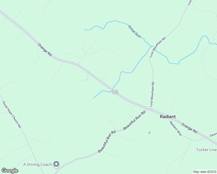 map of restaurants, bars, coffee shops, grocery stores, and more near Orange Road in Madison County