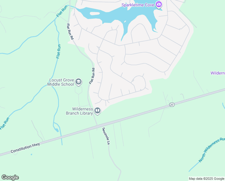 map of restaurants, bars, coffee shops, grocery stores, and more near 108 Butler Circle in Locust Grove