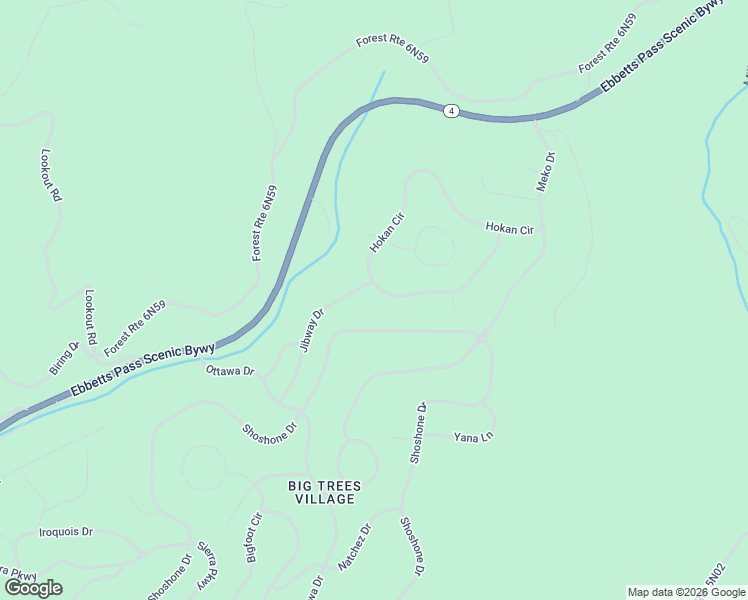 map of restaurants, bars, coffee shops, grocery stores, and more near 4819 Hokan Circle in Camp Connell